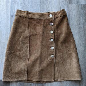 Free People Tan Suede Skirt - 24" waist